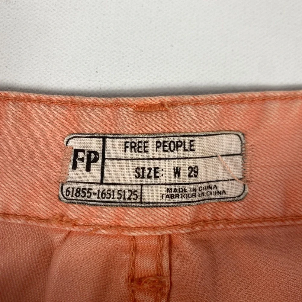 Free People Jeans Womens 29 Pink Ankle Zip Skinny Stretch Denim Casual‎